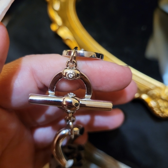 VINTAGE HUGE HENRI BENDEL BLUE LUCITE CHUNKY LINK NECKLACE - Picture 2 of 13